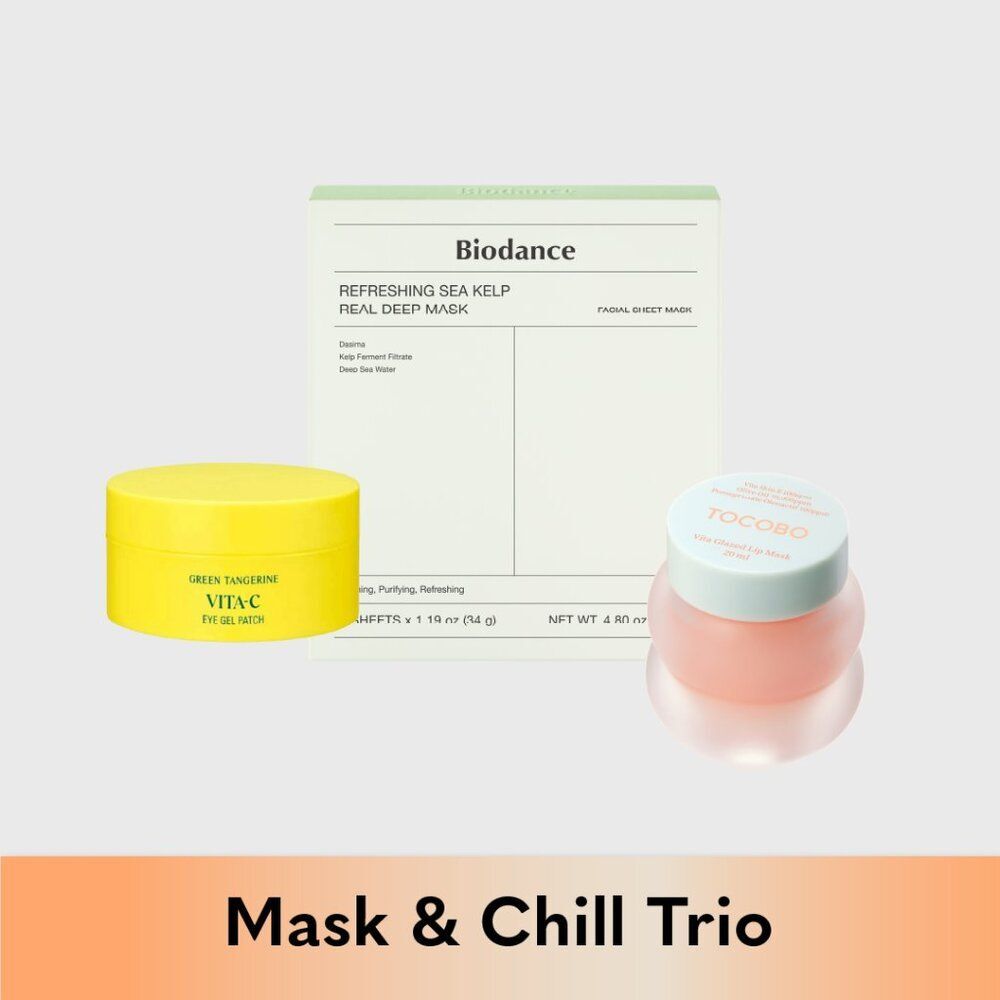 Mask & Chill Set | Korean Self-Care Night Essentials Goodal, Biodance, Tocobo - Picture 1 of 1